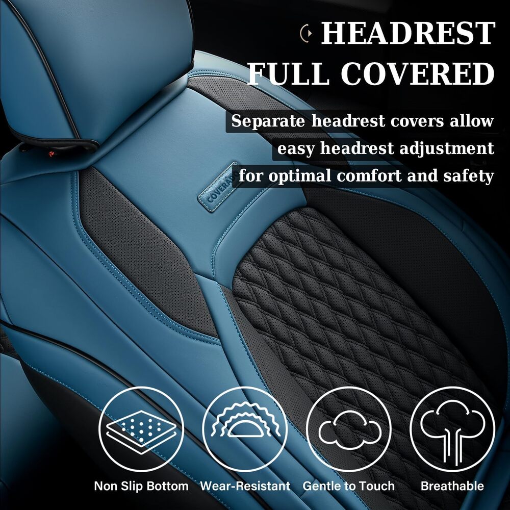 Chevy Chevrolet Silverado GMC Sierra Custom Car Seat Covers Fit 2007-2013 & 2019-2026