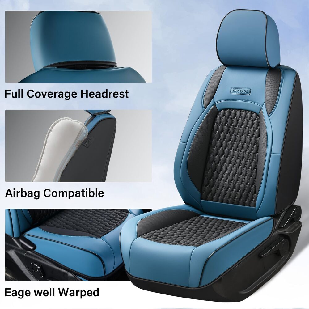 Chevy Chevrolet Silverado GMC Sierra Custom Car Seat Covers Fit 2007-2013 & 2019-2026