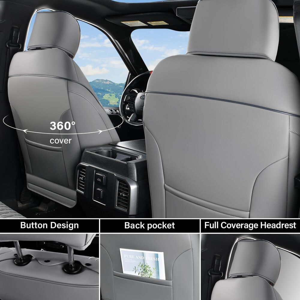 Chevy Chevrolet Silverado GMC Sierra Custom Car Seat Covers Fit 2007-2013 & 2019-2026