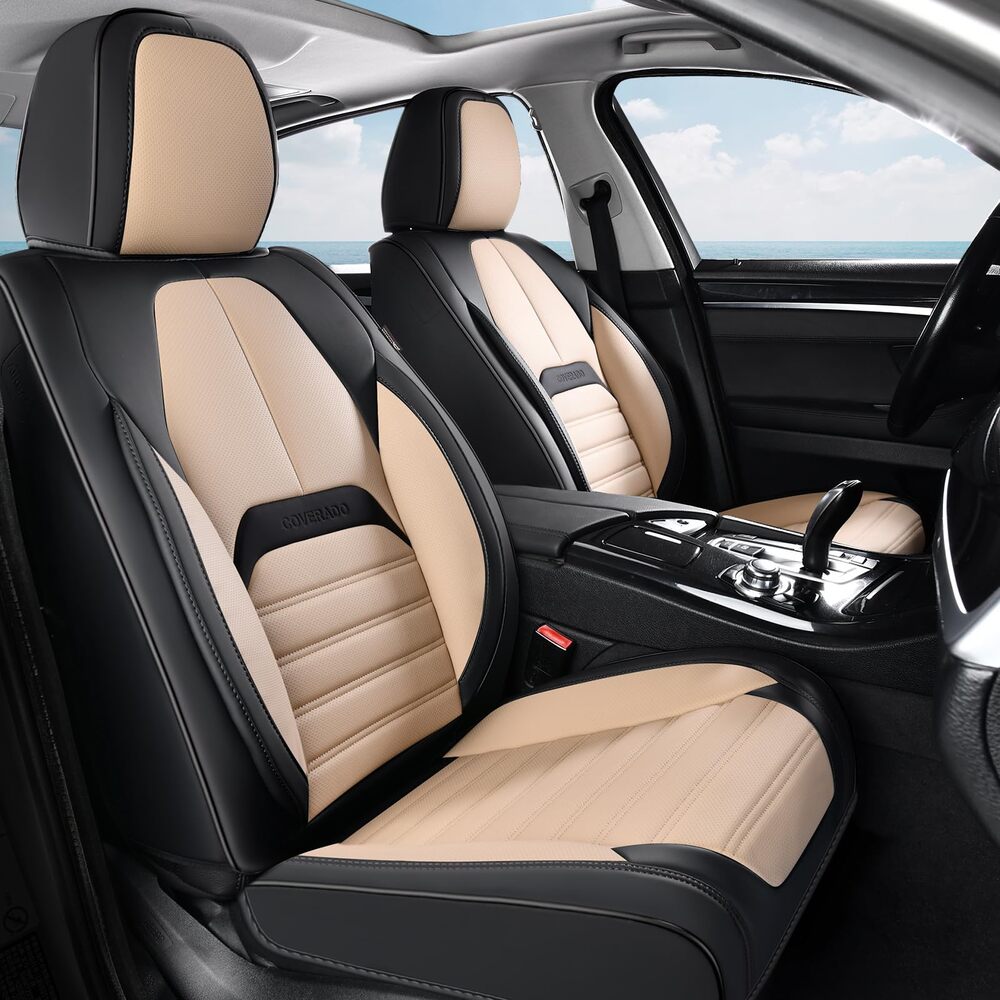 Coverado 5 Full Set Car Seat Covers Set for Front and Back Seats Auto Interior Universal Fit