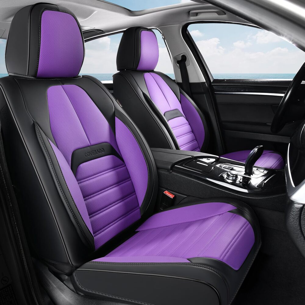 Coverado 5 Full Set Car Seat Covers Set for Front and Back Seats Auto Interior Universal Fit