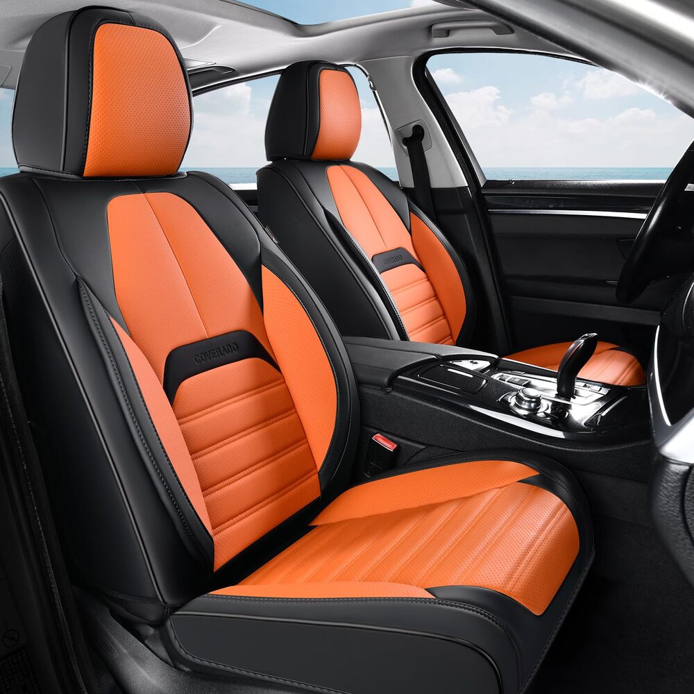 Coverado 5 Full Set Car Seat Covers Set for Front and Back Seats Auto Interior Universal Fit