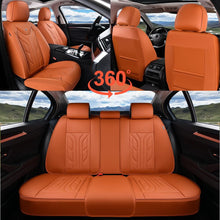 Load image into Gallery viewer, Coverado 5 Seats Full Set Car Seat Covers Front and Back Faux Leather Seat Protectors Universal Fit