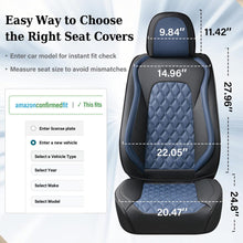 Load image into Gallery viewer, Coverado Seat Covers Premium Faux Leather Front and Back Seats Universal Fit Seat Protectors