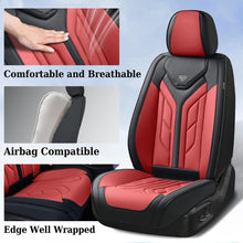 Load image into Gallery viewer, Coverado 5 Seats Full Set Car Seat Covers Front and Back Faux Leather Seat Protectors Universal Fit
