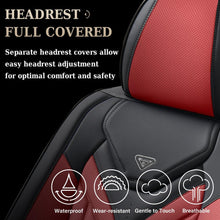 Load image into Gallery viewer, Coverado 5 Seats Full Set Car Seat Covers Front and Back Faux Leather Seat Protectors Universal Fit