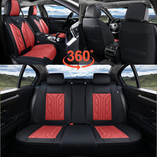 Load image into Gallery viewer, Coverado 5 Seats Full Set Car Seat Covers Front and Back Faux Leather Seat Protectors Universal Fit