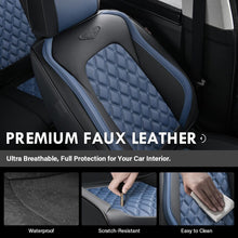 Load image into Gallery viewer, Coverado Seat Covers Premium Faux Leather Front and Back Seats Universal Fit Seat Protectors