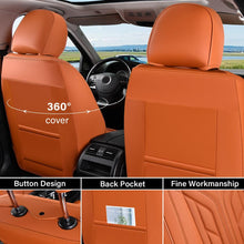 Load image into Gallery viewer, Coverado 5 Seats Full Set Car Seat Covers Front and Back Faux Leather Seat Protectors Universal Fit