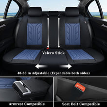 Load image into Gallery viewer, Coverado 5 Seats Full Set Car Seat Covers Front and Back Faux Leather Seat Protectors Universal Fit