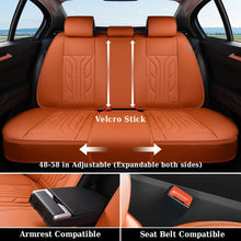 Load image into Gallery viewer, Coverado 5 Seats Full Set Car Seat Covers Front and Back Faux Leather Seat Protectors Universal Fit