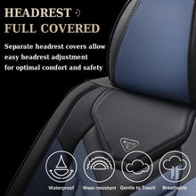 Load image into Gallery viewer, Coverado 5 Seats Full Set Car Seat Covers Front and Back Faux Leather Seat Protectors Universal Fit