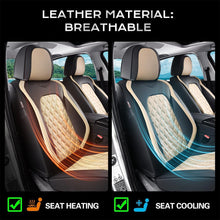 Load image into Gallery viewer, Coverado Seat Covers Premium Faux Leather Front and Back Seats Universal Fit Seat Protectors