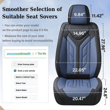 Load image into Gallery viewer, Coverado 5 Seats Full Set Car Seat Covers Front and Back Faux Leather Seat Protectors Universal Fit