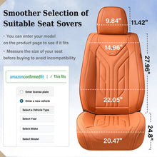 Load image into Gallery viewer, Coverado 5 Seats Full Set Car Seat Covers Front and Back Faux Leather Seat Protectors Universal Fit
