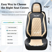 Load image into Gallery viewer, Coverado Seat Covers Premium Faux Leather Front and Back Seats Universal Fit Seat Protectors