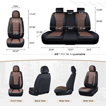 Load image into Gallery viewer, Coverado Front and Back Car Seat Covers Premium Leather Auto Seat Protectors Universal Fit Cars, SUV, Truck