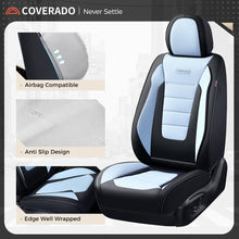 Load image into Gallery viewer, Coverado Front and Back Car Seat Covers Premium Leather Auto Seat Protectors Universal Fit Cars, SUV, Truck
