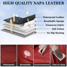 Load image into Gallery viewer, Coverado 5 Seats Full Set Car Seat Covers Front and Back Quality Leather Auto Seat Protectors Universal Fit