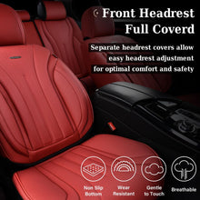Load image into Gallery viewer, Coverado 5 Seats Full Set Car Seat Covers Front and Back Quality Leather Auto Seat Protectors Universal Fit