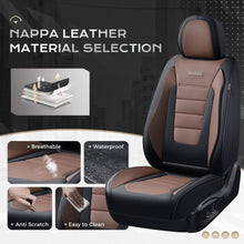 Load image into Gallery viewer, Coverado Front and Back Car Seat Covers Premium Leather Auto Seat Protectors Universal Fit Cars, SUV, Truck