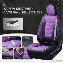 Load image into Gallery viewer, Coverado Front and Back Car Seat Covers Premium Leather Auto Seat Protectors Universal Fit Cars, SUV, Truck