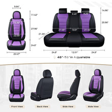 Load image into Gallery viewer, Coverado Front and Back Car Seat Covers Premium Leather Auto Seat Protectors Universal Fit Cars, SUV, Truck