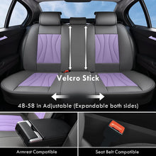 Load image into Gallery viewer, Coverado 5 Seats Full Set Car Seat Covers Front and Back Quality Leather Auto Seat Protectors Universal Fit