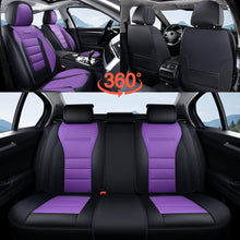Load image into Gallery viewer, 5 Seats Coverado Car Seat Covers Full Set Premium Leather Front Rear Auto Seat Protectors Universal Fit