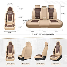Load image into Gallery viewer, Coverado Front and Back Car Seat Covers Premium Leather Auto Seat Protectors Universal Fit Cars, SUV, Truck