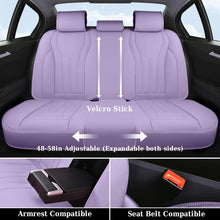 Load image into Gallery viewer, Coverado 5 Seats Full Set Car Seat Covers Front and Back Quality Leather Auto Seat Protectors Universal Fit