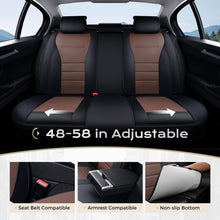 Load image into Gallery viewer, Coverado Front and Back Car Seat Covers Premium Leather Auto Seat Protectors Universal Fit Cars, SUV, Truck