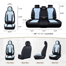 Load image into Gallery viewer, Coverado Front and Back Car Seat Covers Premium Leather Auto Seat Protectors Universal Fit Cars, SUV, Truck