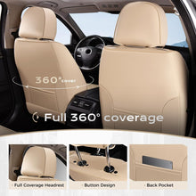 Load image into Gallery viewer, Coverado Front and Back Car Seat Covers Premium Leather Auto Seat Protectors Universal Fit Cars, SUV, Truck