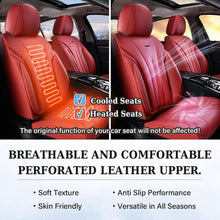Load image into Gallery viewer, Coverado 5 Seats Full Set Car Seat Covers Front and Back Quality Leather Auto Seat Protectors Universal Fit