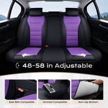 Load image into Gallery viewer, Coverado Front and Back Car Seat Covers Premium Leather Auto Seat Protectors Universal Fit Cars, SUV, Truck