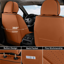 Load image into Gallery viewer, 2 Seats Coverado Front Driver Passenger Car Seat Covers Back Support Premium Leather Waterproof Auto Seat Protectors Universal Fit