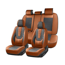 Load image into Gallery viewer, Coverado Front and Rear Car Seat Covers Universal Fit Premium Leather Water Resistant Driver Passenger Auto Seat Protectors Interior Covers