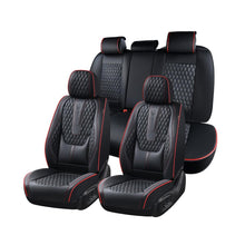 Load image into Gallery viewer, Coverado Front and Rear Car Seat Covers Universal Fit Premium Leather Water Resistant Driver Passenger Auto Seat Protectors Interior Covers
