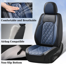 Load image into Gallery viewer, Coverado Front and Back Seat Covers Faux Leather Full Set Breathable Waterproof Seat Protectors Universal Fit