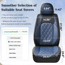 Load image into Gallery viewer, Coverado Front and Back Seat Covers Faux Leather Full Set Breathable Waterproof Seat Protectors Universal Fit