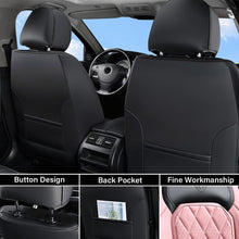 Load image into Gallery viewer, Coverado Front and Back Seat Covers Faux Leather Full Set Breathable Waterproof Seat Protectors Universal Fit