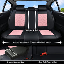 Load image into Gallery viewer, Coverado Front and Back Seat Covers Faux Leather Full Set Breathable Waterproof Seat Protectors Universal Fit
