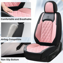 Load image into Gallery viewer, Coverado Front and Back Seat Covers Faux Leather Full Set Breathable Waterproof Seat Protectors Universal Fit