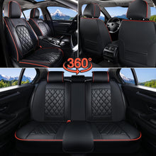 Load image into Gallery viewer, Coverado Front and Back Seat Covers Faux Leather Full Set Breathable Waterproof Seat Protectors Universal Fit