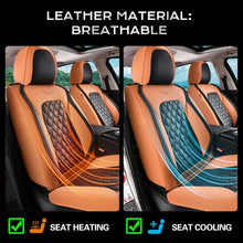 Load image into Gallery viewer, Coverado Seat Covers Premium Faux Leather Front and Back Seats Universal Fit Seat Protectors