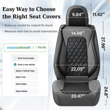 Load image into Gallery viewer, Coverado Seat Covers Premium Faux Leather Front and Back Seats Universal Fit Seat Protectors