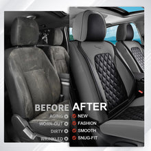 Load image into Gallery viewer, Coverado Seat Covers Premium Faux Leather Front and Back Seats Universal Fit Seat Protectors