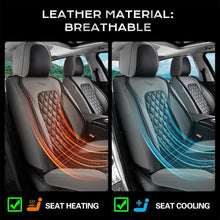 Load image into Gallery viewer, Coverado Seat Covers Premium Faux Leather Front and Back Seats Universal Fit Seat Protectors