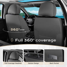 Load image into Gallery viewer, Coverado Seat Covers Premium Faux Leather Front and Back Seats Universal Fit Seat Protectors